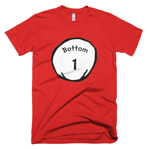 Bottom 1 (Thing 1 & 2 Theme) T-Shirt - Red