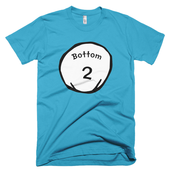 Bottom 2 (Thing 1 & 2 Theme) T-Shirt - Turquoise