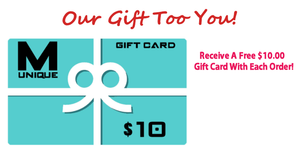 Free $10 Gift Card with every order!