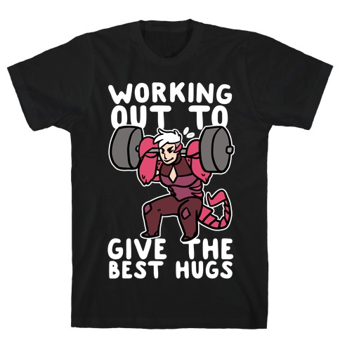 Working Out To Give The Best Hugs - Scorpia T-Shirt - Black