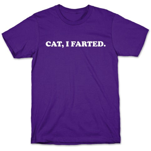 Cat, I Farted. T-Shirts - Purple