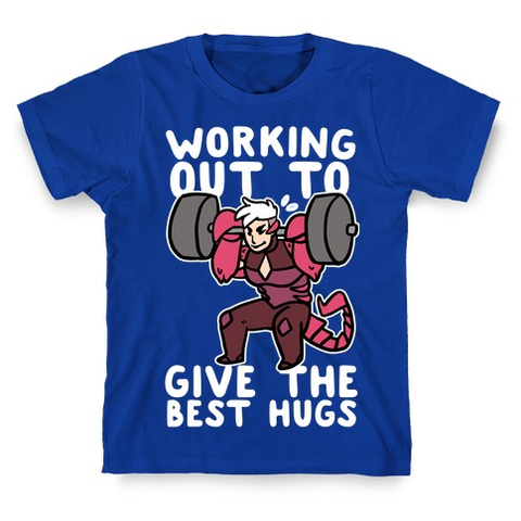 Working Out To Give The Best Hugs - Scorpia T-Shirt - Royal Blue
