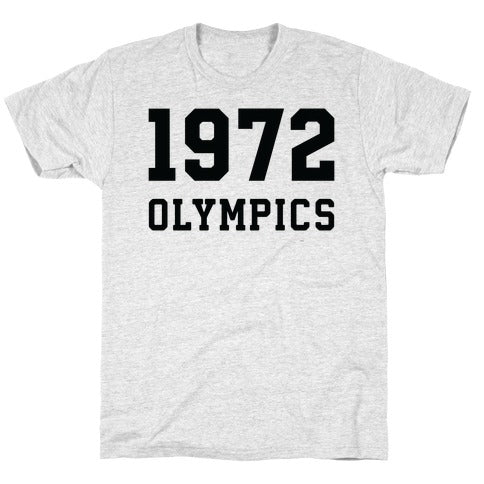 1972 OLYMPICS T-SHIRT - Heathered White