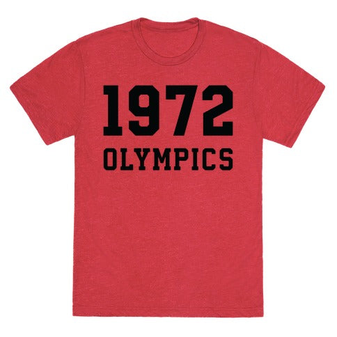 1972 OLYMPICS T-SHIRT - Vintage Red