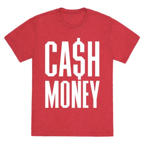 Cash Money T-Shirt - Vintage Red