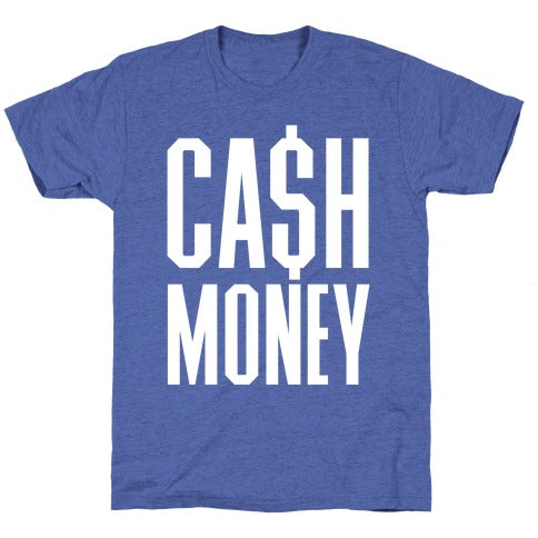 Cash Money T-Shirt - Vintage Royal
