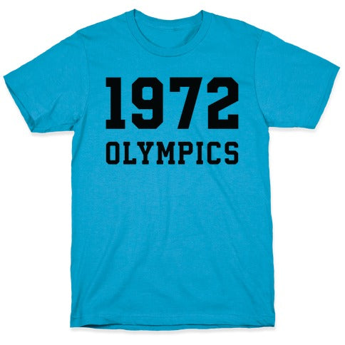 1972 OLYMPICS T-SHIRT - Vintage Turquoise