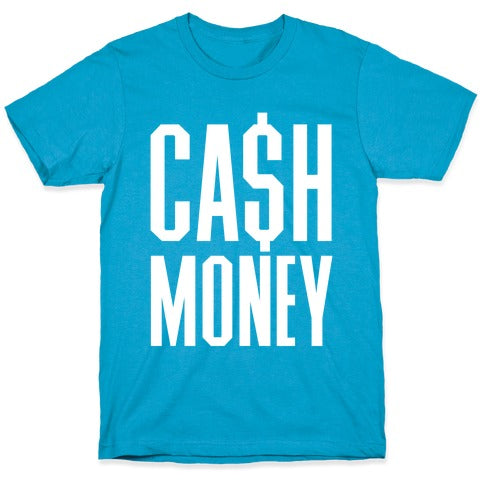 Cash Money T-Shirt - Vintage Turquoise
