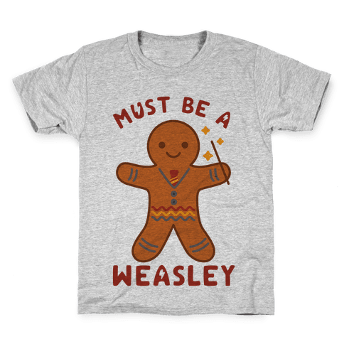Must Be A Weasley Kids T-Shirt - Gray