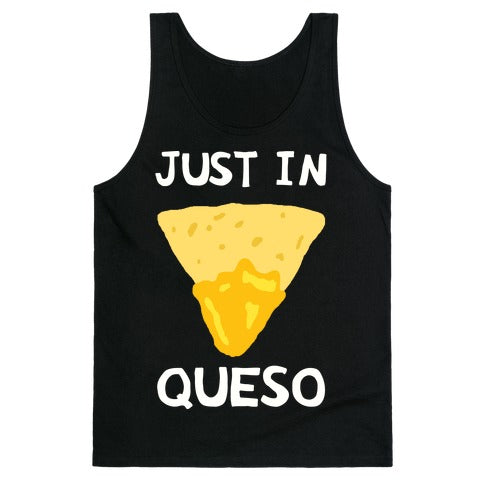 Just In Queso Tank Top - Black