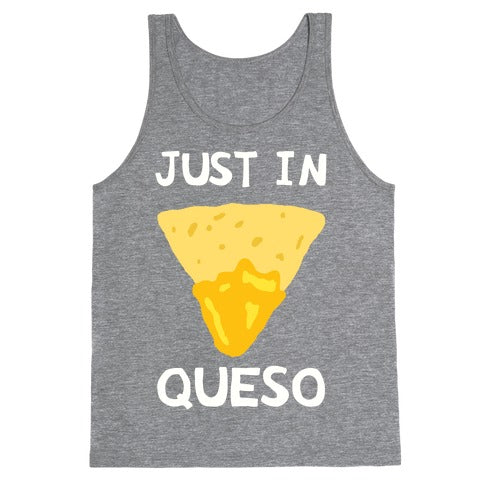 Just In Queso Tank Top - Heathered Gray
