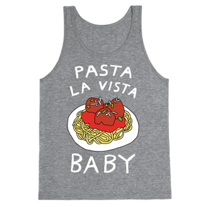 Pasta La Vista Baby Tank Top - Heathered Gray