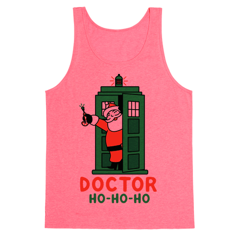 Doctor Ho-Ho-Ho Tank Top - Neon Pink