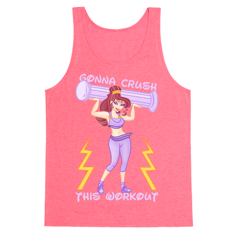 Gonna Crush This Workout Tank Top - Neon Pink