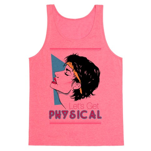Let's Get Physical Tank Top - Neon Pink