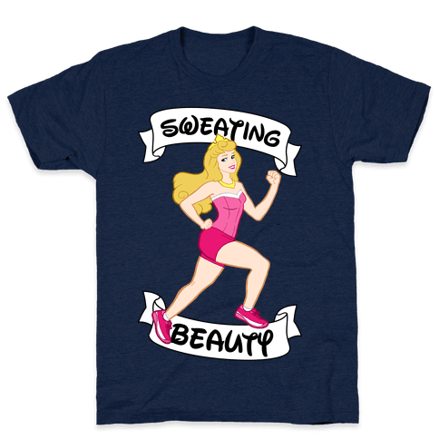 Sweating Beauty T-Shirt - Athletic Navy