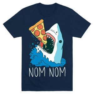 Nom Nom Pizza T-Shirt - Navy