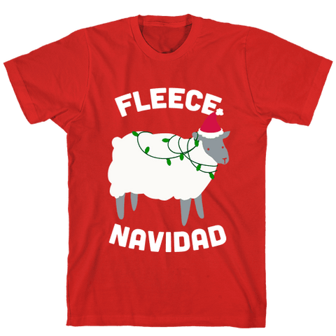 Fleece Navidad T-Shirt - Red