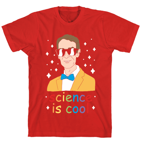 Science Is Cool T-Shirt - Red