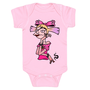 Punk Helga (Hey Arnold Parody) Infants Onesie - Light Pink
