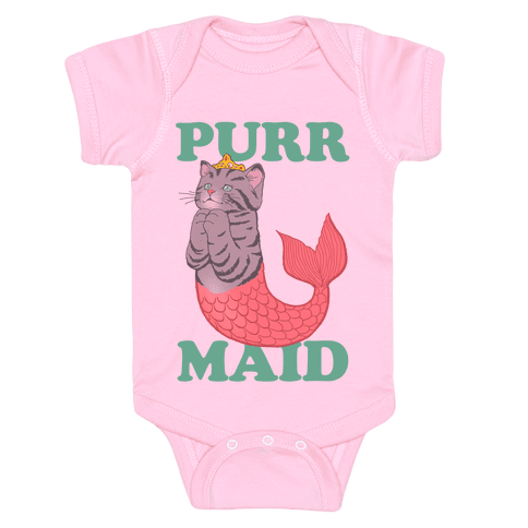 Purr Maid Onesie - Light Pink
