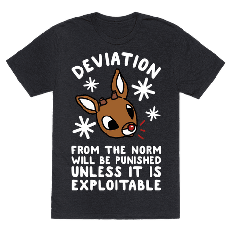Deviation Rudolf T-Shirt - Heathered Black