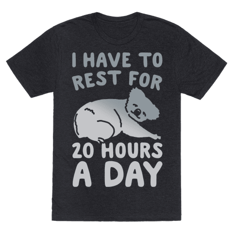 I Have To Rest For 20 Hours A Day T-Shirt - 