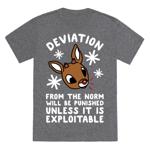 Deviation Rudolf T-Shirt - Heathered Gray