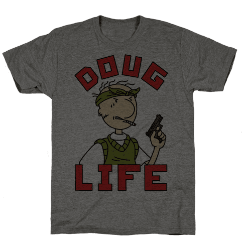 Doug Life T-Shirt - Heathered Gray