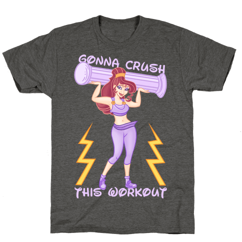 Gonna Crush This Workout T-Shirt - Heathered Gray