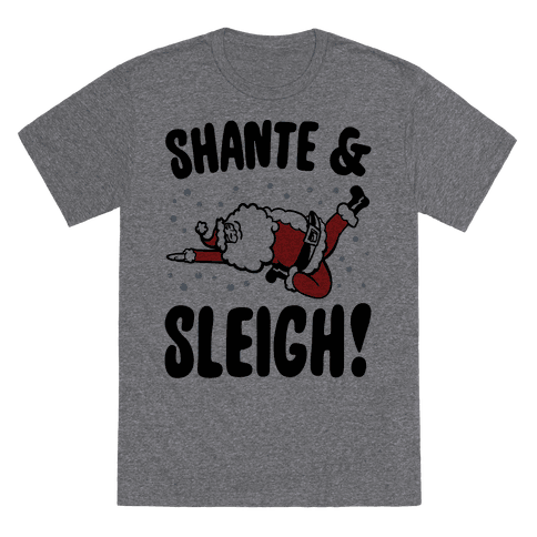 Shante & Sleigh Parody T-Shirt - Heathered Gray