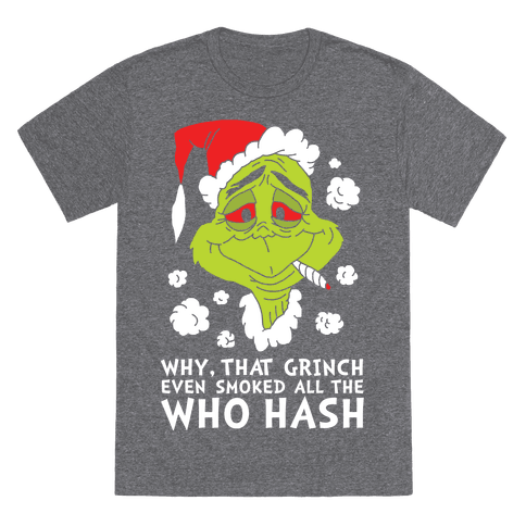 Who Hash T-Shirt - Heathered Gray