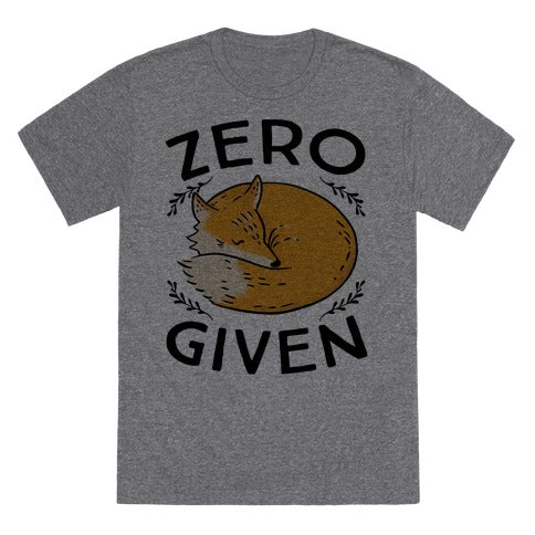 Zero Fox Given T-Shirt - Heathered Gray