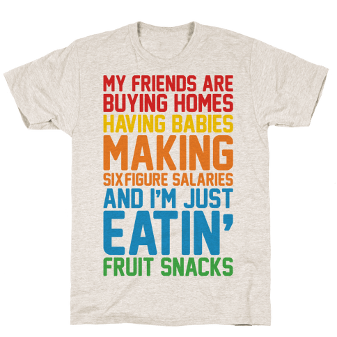 I'm Just Eatin' Fruit Snacks T-Shirt - Oatmeal 