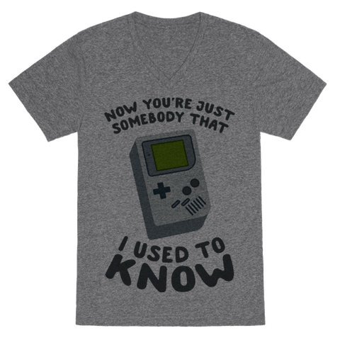 Now You're Just Somebody I Used To Know VNeck T-Shirt - Heathered Gray