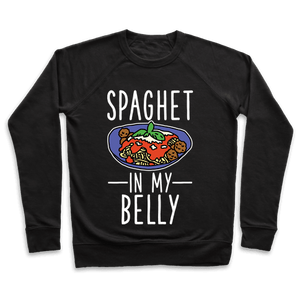 Spaghet In My Belly Sweatshirt - Black