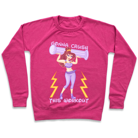 Gonna Crush This Workout Sweatshirt - Deep Pink