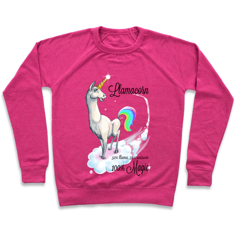 Llamacorn Sweatshirt - Deep Pink