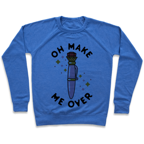 Oh Make Me Over Sweatshirt - Heathered Blue