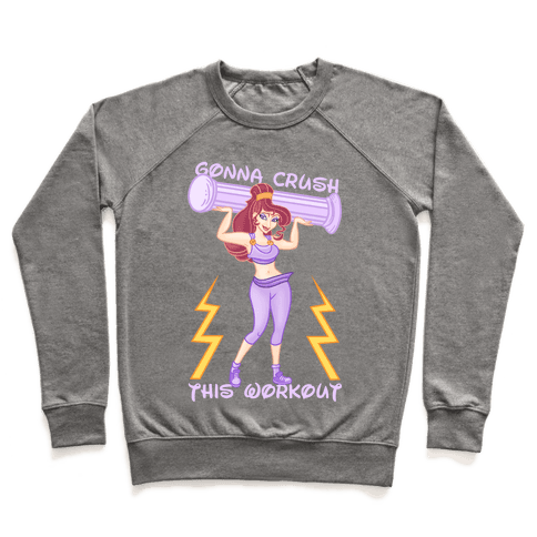 Gonna Crush This Workout Sweatshirt - Heathered Gray