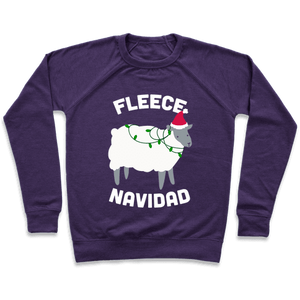 Fleece Navidad Sweatshirt - Purple