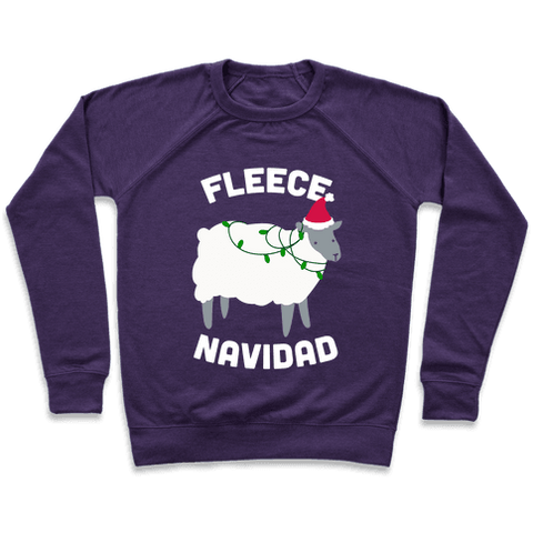 Fleece Navidad Sweatshirt - Purple