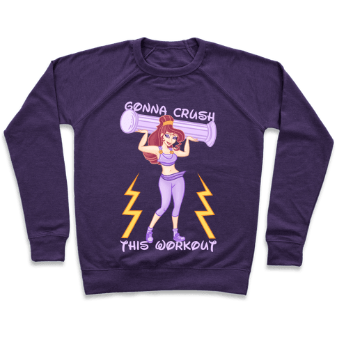 Gonna Crush This Workout Sweatshirt - Purple