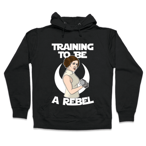 Training To Be A Rebel Hoodie - Red