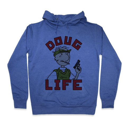 Doug Life Hoodie - Heathered Blue