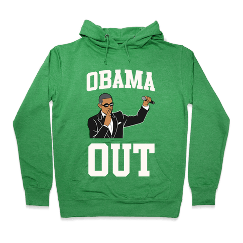 Obama Out Hoodie - Heathered Kelly