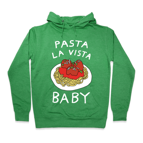 Pasta La Vista Baby Hoodie - Heathered Kelly