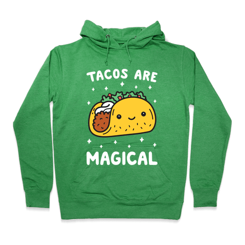 Tacos Are Magical Hoodie - Heathered Kelly
