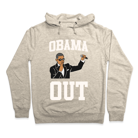 Obama Out Hoodie - Heathered Oatmeal