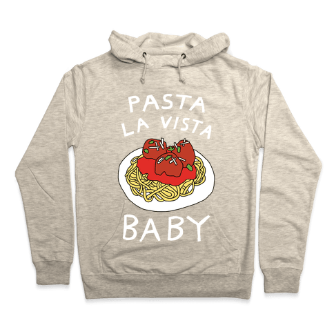 Pasta La Vista Baby Hoodie - Heathered Oatmeal